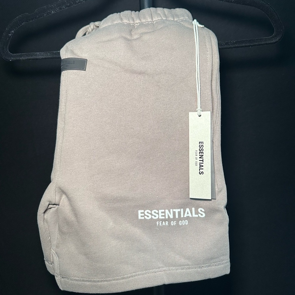 Fear of God Essentials Tan Athletic Shorts